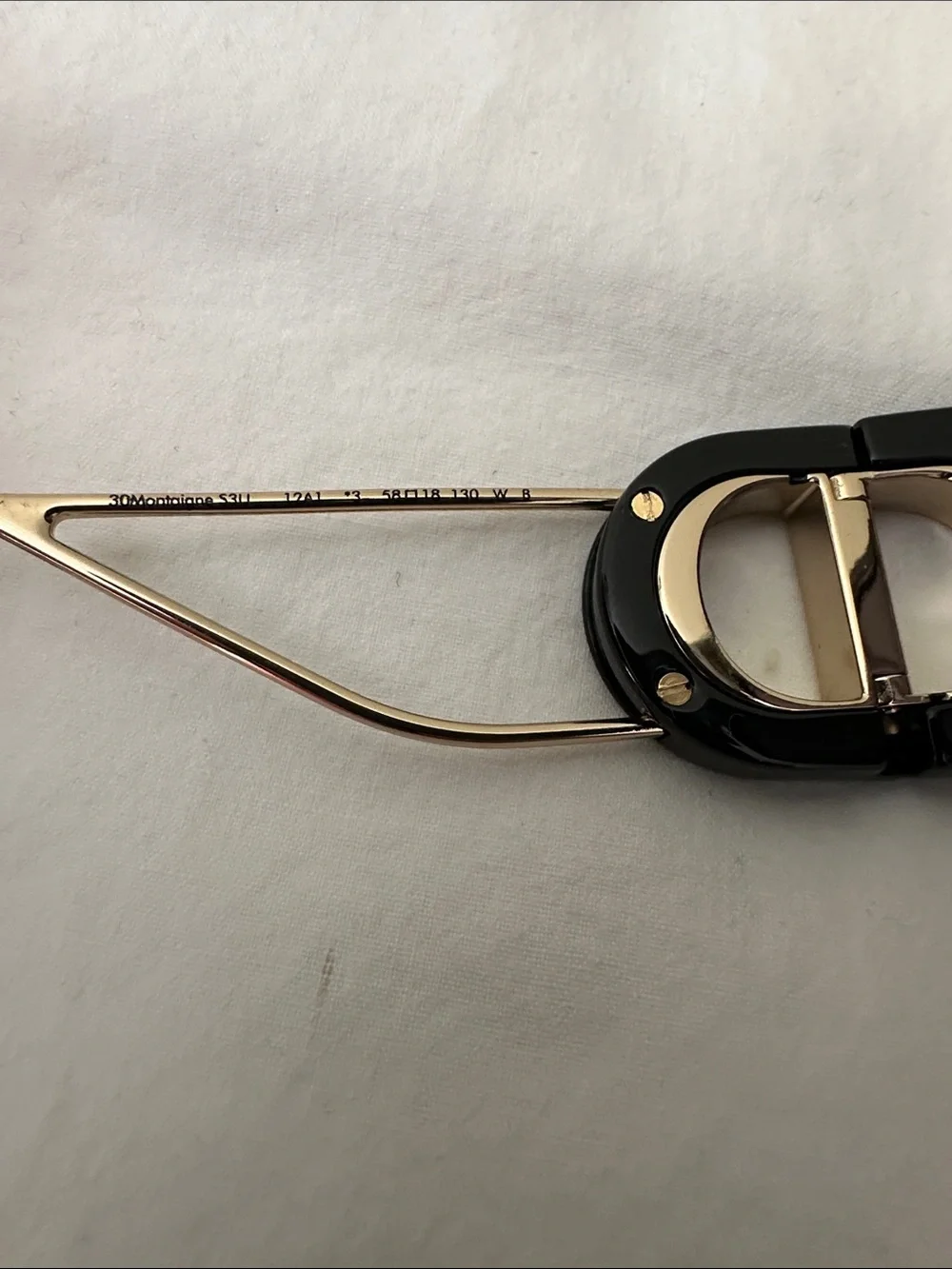 Dior Black Sunglasses with Dark Gray Lenses (09)